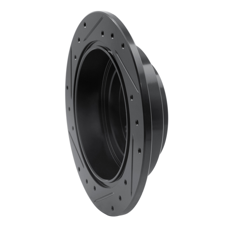 Saab 9-2X Brake Rotor (1) - Rear Right - R1 Concepts - Drilled & Slotted - Black - `90-`08